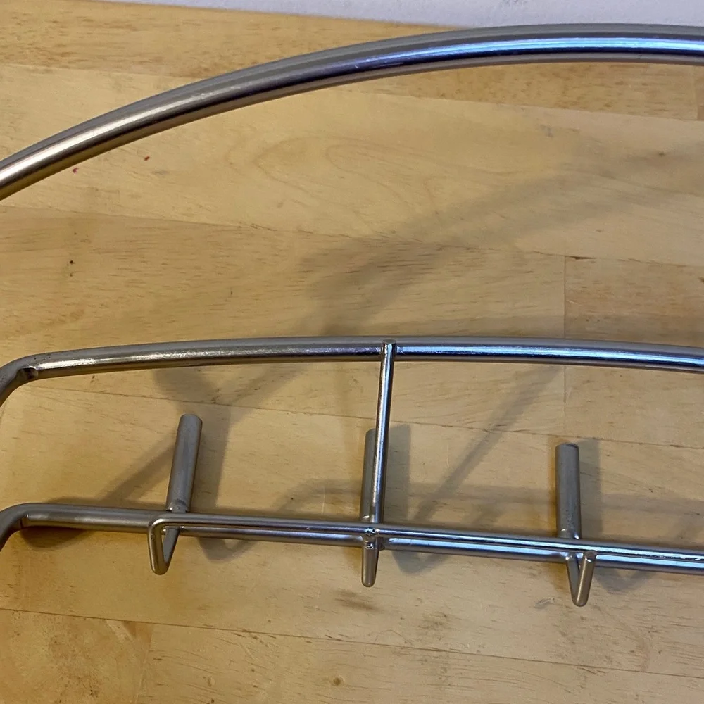 Modern Silver Wall Rack